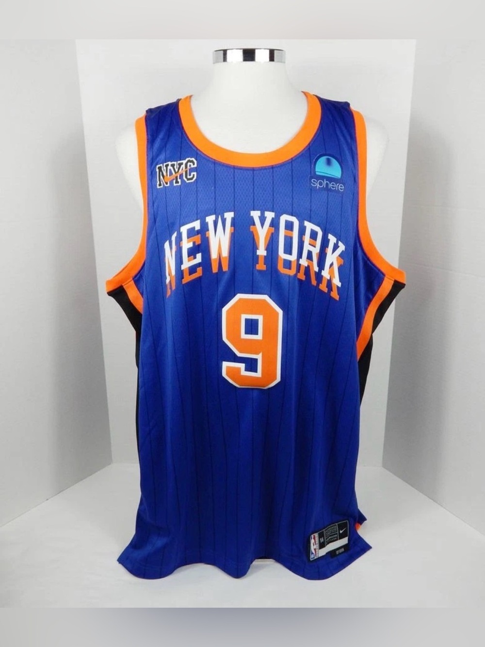Nike New York Knicks #9 Barrett City Edition Swingman Basketball Jersey 56 2XL